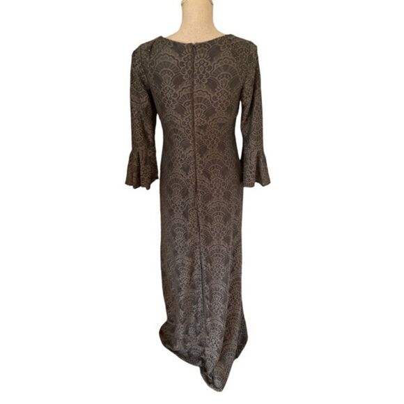 Alex Evenings Pewter Lace Gown 1121896 NWT - Picture 4 of 8